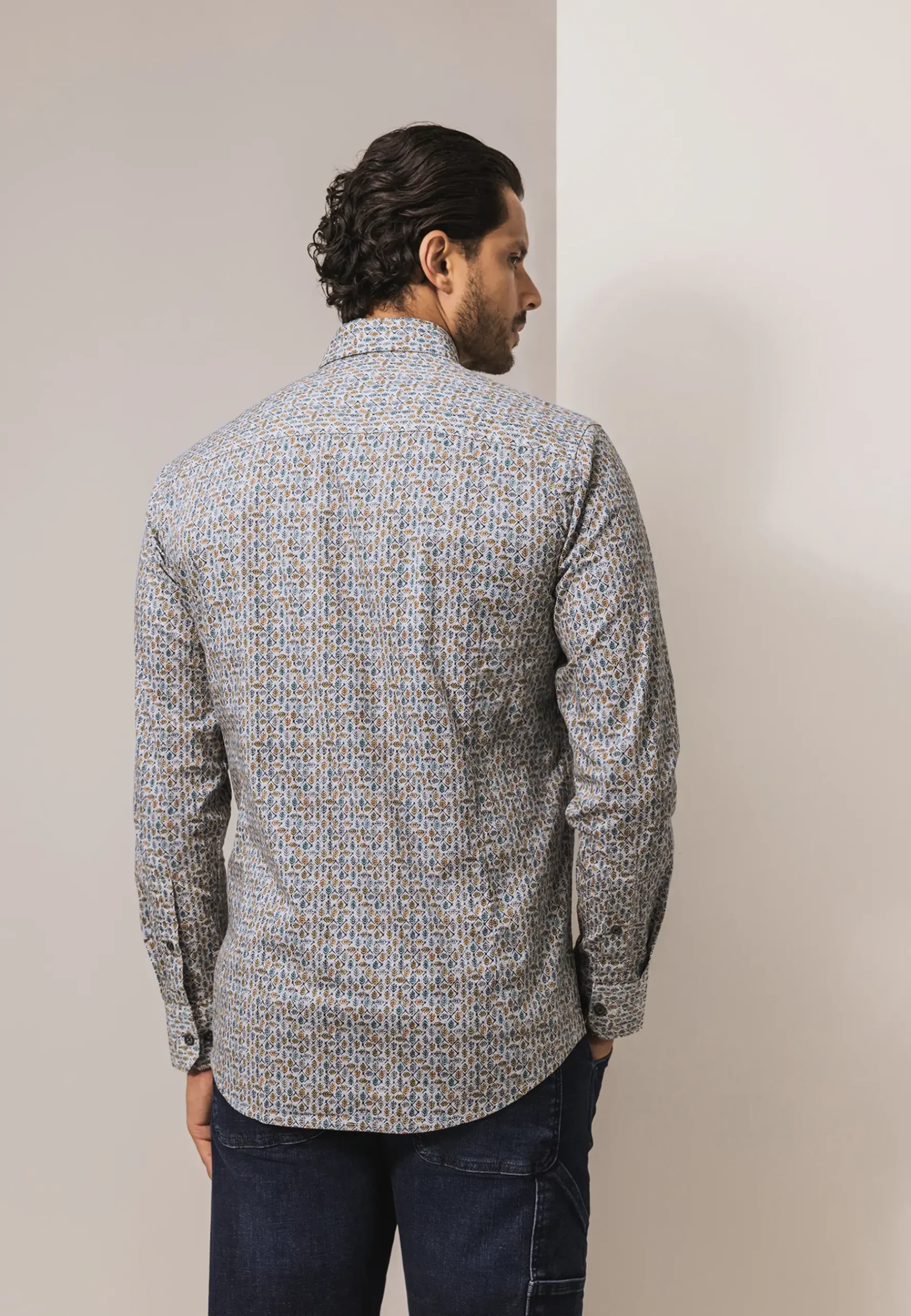 New Overhemd van katoen met stretch Overhemden