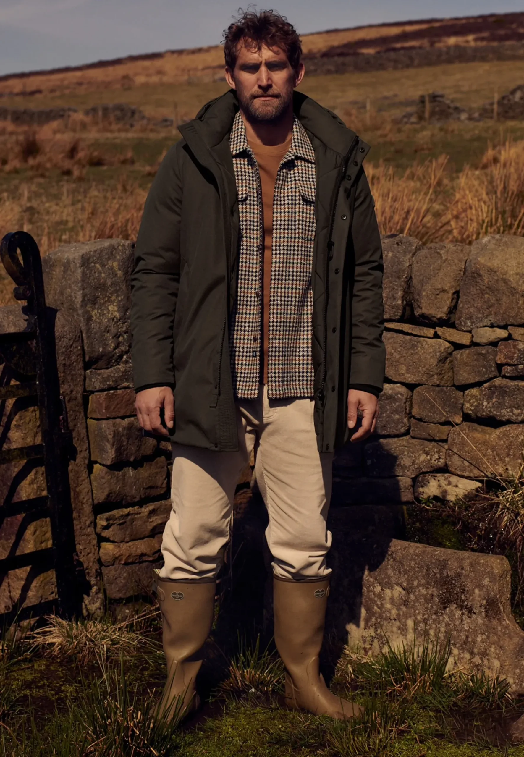 Clearance Overshirt met pied-de-poule dessin Overshirts|Overhemden