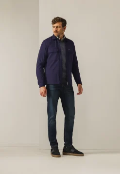 Sale Overshirt met twee klepzakken Overshirts|Overhemden