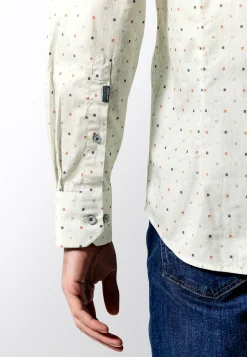 Discount Poplin overhemd met all-over print Overhemden