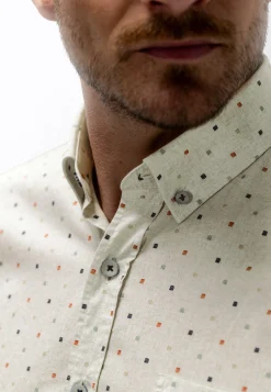 Discount Poplin overhemd met all-over print Overhemden