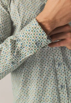 Discount Poplin overhemd met all-over print Overhemden