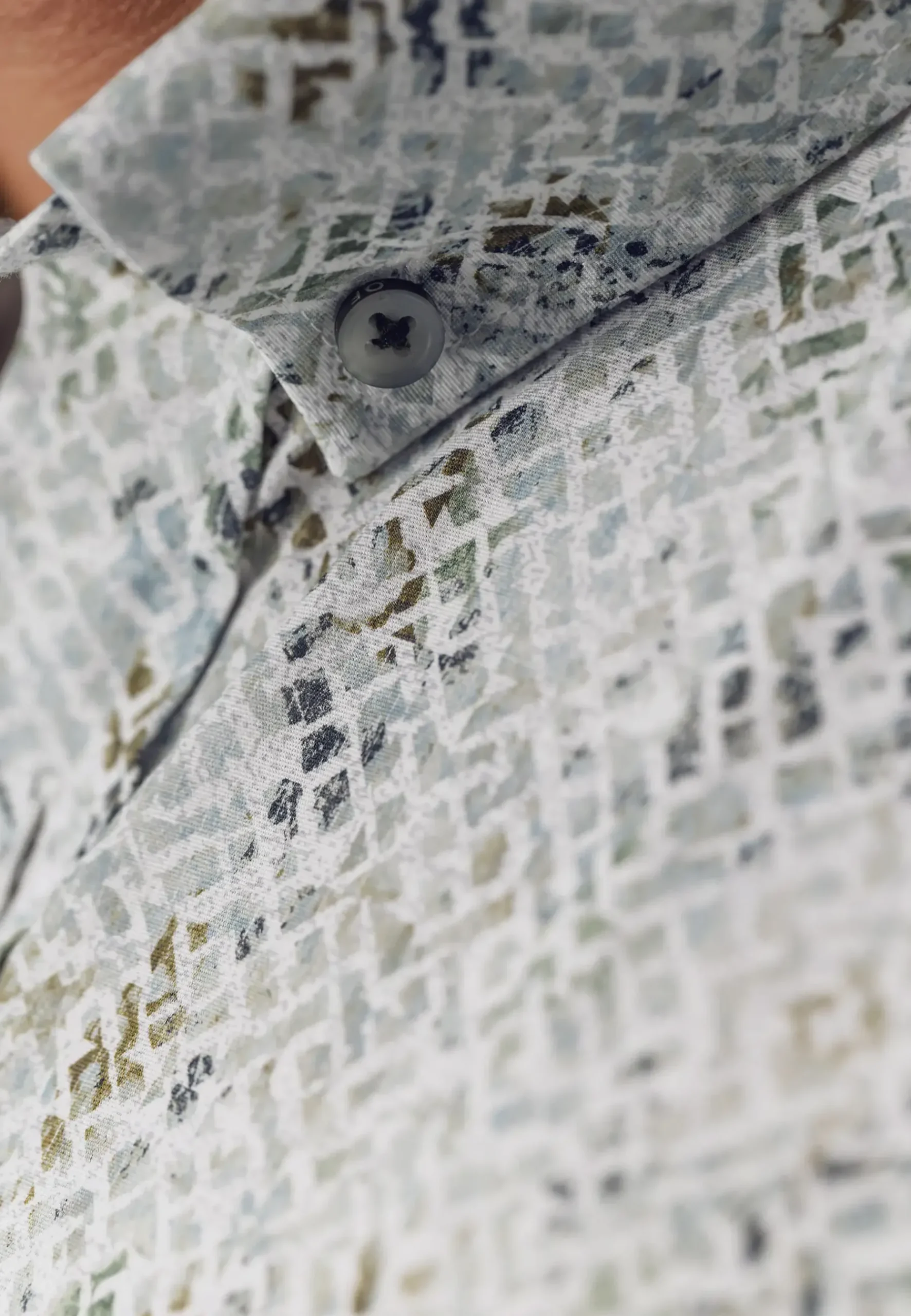 Hot Poplin overhemd met all-over print Overhemden