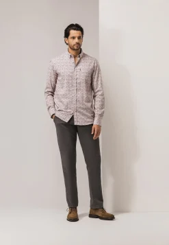 Clearance Poplin overhemd met all-over print Overhemden