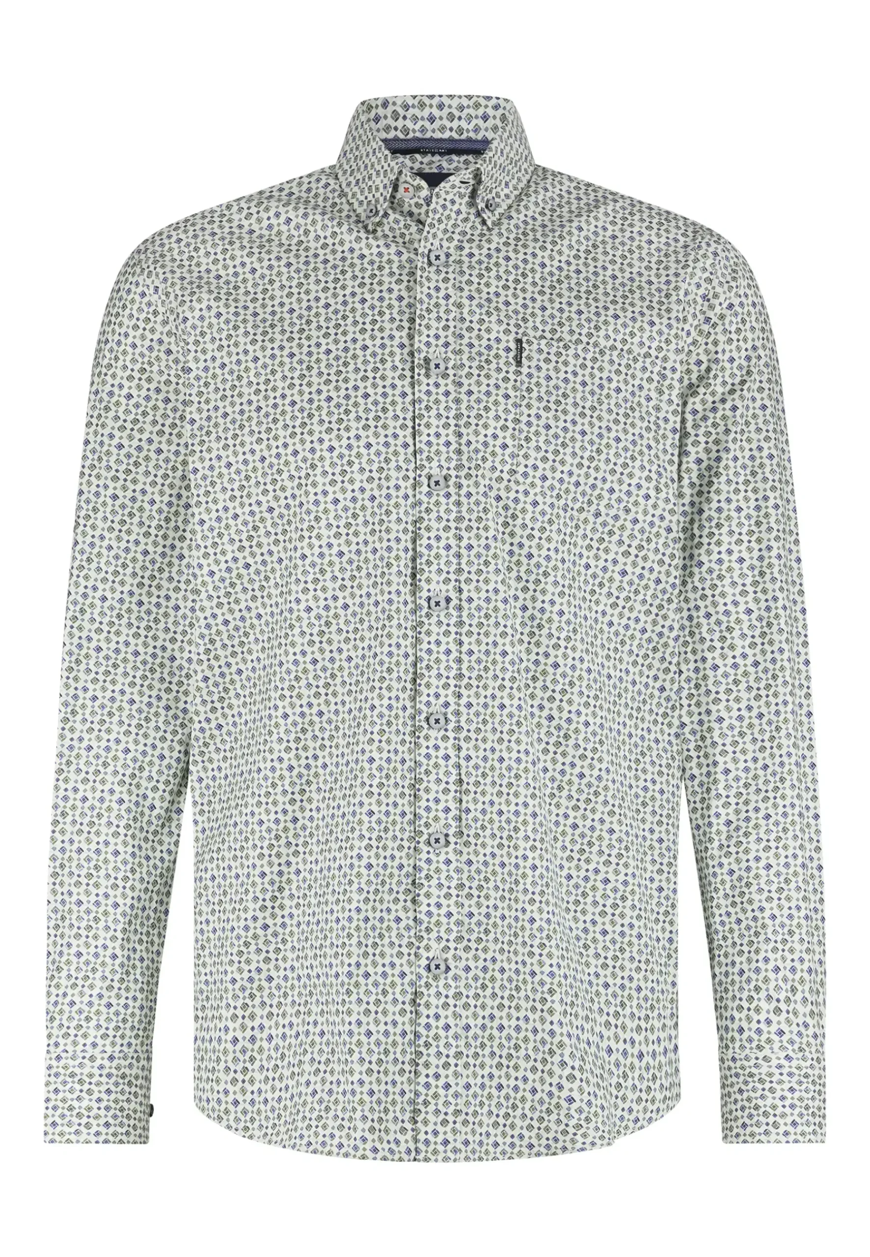 New Poplin overhemd met all-over print Overhemden