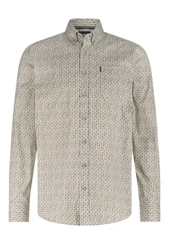New Poplin overhemd met all-over print Overhemden