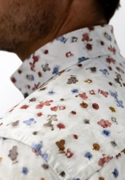 Clearance Poplin overhemd met bloemenprint Overhemden