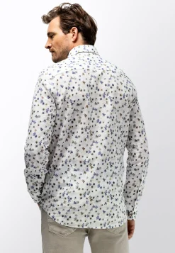 Discount Poplin overhemd met bloemenprint Overhemden