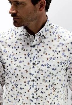 Discount Poplin overhemd met bloemenprint Overhemden