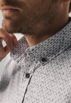 Best Poplin overhemd met botanische print Overhemden