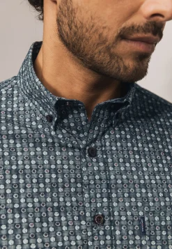 New Poplin overhemd met geometrische print Overhemden