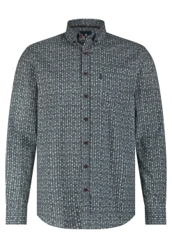 New Poplin overhemd met geometrische print Overhemden