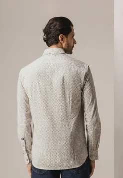 Hot Poplin overhemd met geometrische print Overhemden