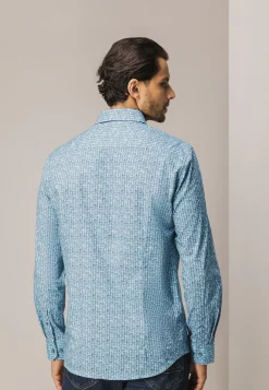 Best Poplin overhemd met geometrische print Overhemden
