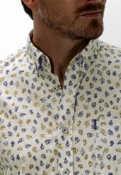 Best Poplin overhemd met kleurrijke all-over print Overhemden