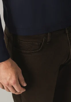 Clearance RACER 5-pocket van gekleurd stretchdenim Jeans|Broeken