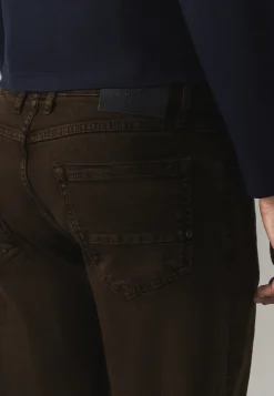 Clearance RACER 5-pocket van gekleurd stretchdenim Jeans|Broeken