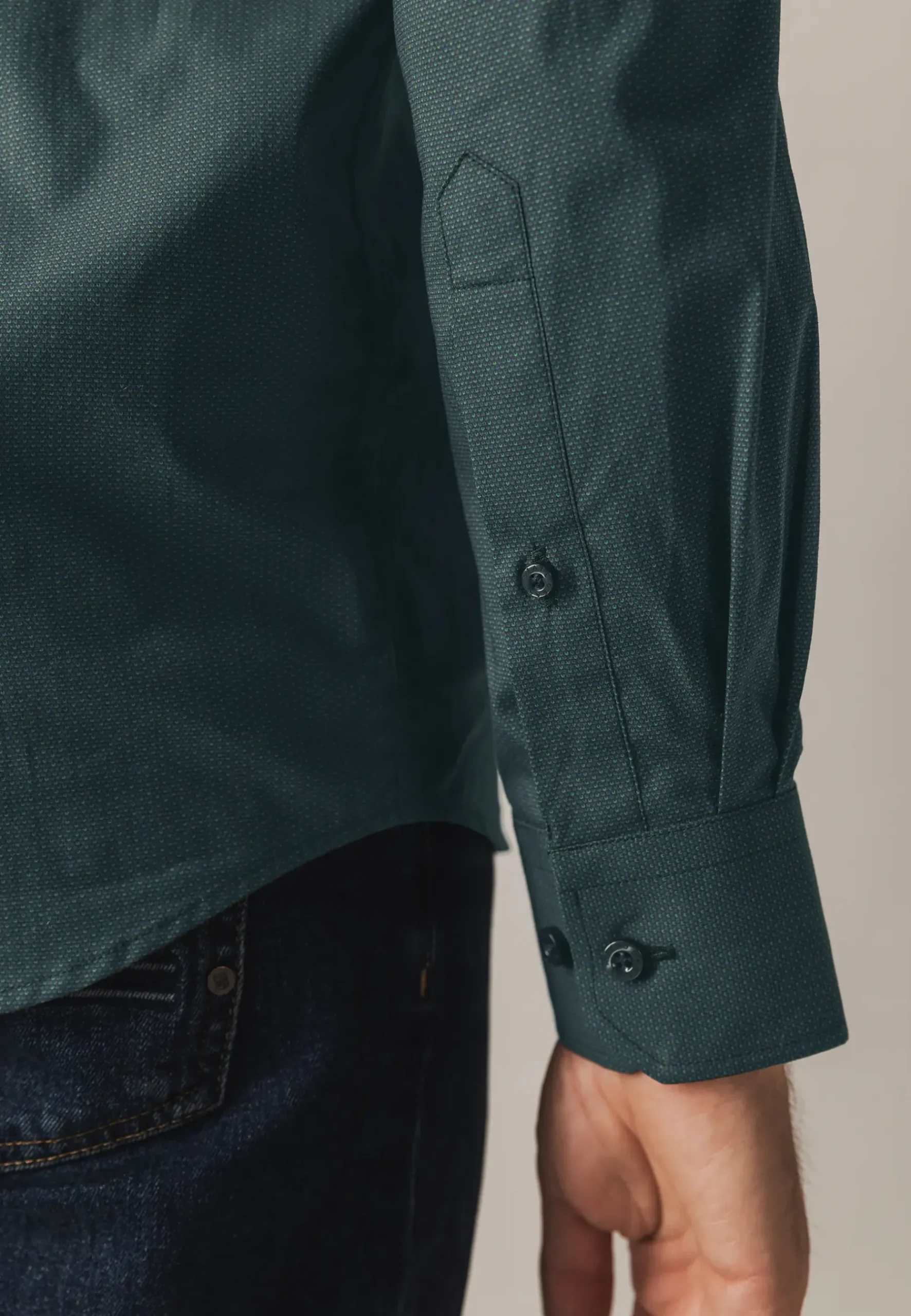 Regular fit overhemd met all-over print Overhemden