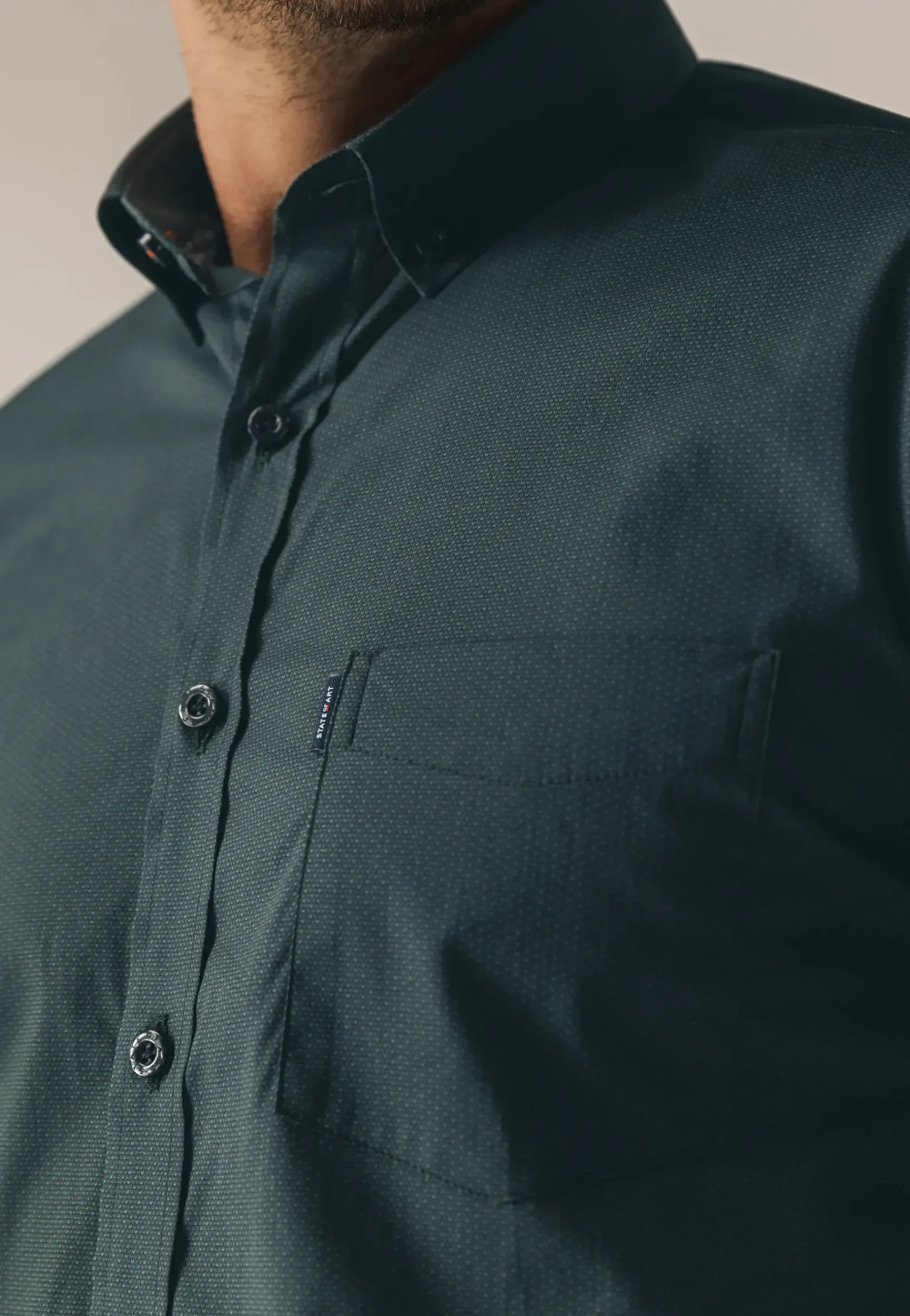 Regular fit overhemd met all-over print Overhemden