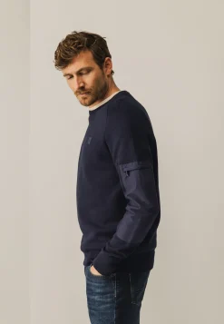 Ronde hals trui met zadelmouwen Truien