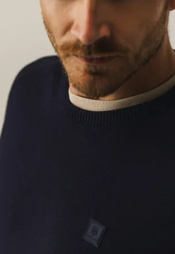 Ronde hals trui met zadelmouwen Truien