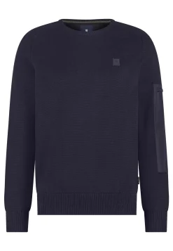 Ronde hals trui met zadelmouwen Truien