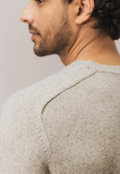 Outlet Ronde hals trui van tweedgaren Truien