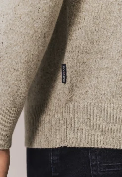 Outlet Ronde hals trui van tweedgaren Truien