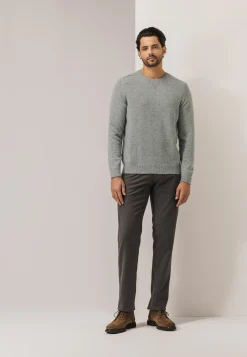 New Ronde hals trui van tweedgaren Truien