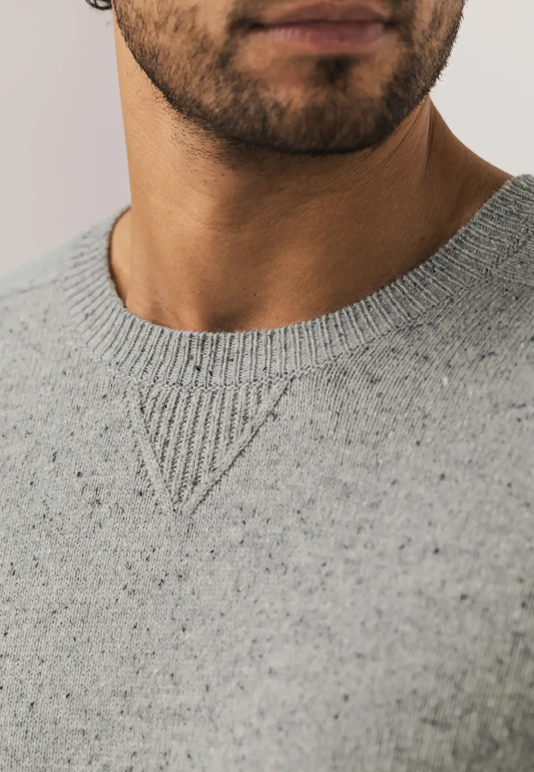 New Ronde hals trui van tweedgaren Truien