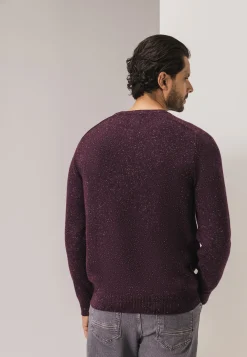 Hot Ronde hals trui van tweedgaren Truien