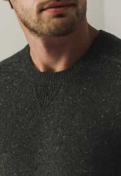 New Ronde hals trui van tweedgaren Truien