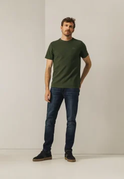 Discount Ronde hals T-shirt met structuurpatroon T-Shirts