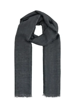 Outlet Sjaal met all-over print en franjes Sjaals