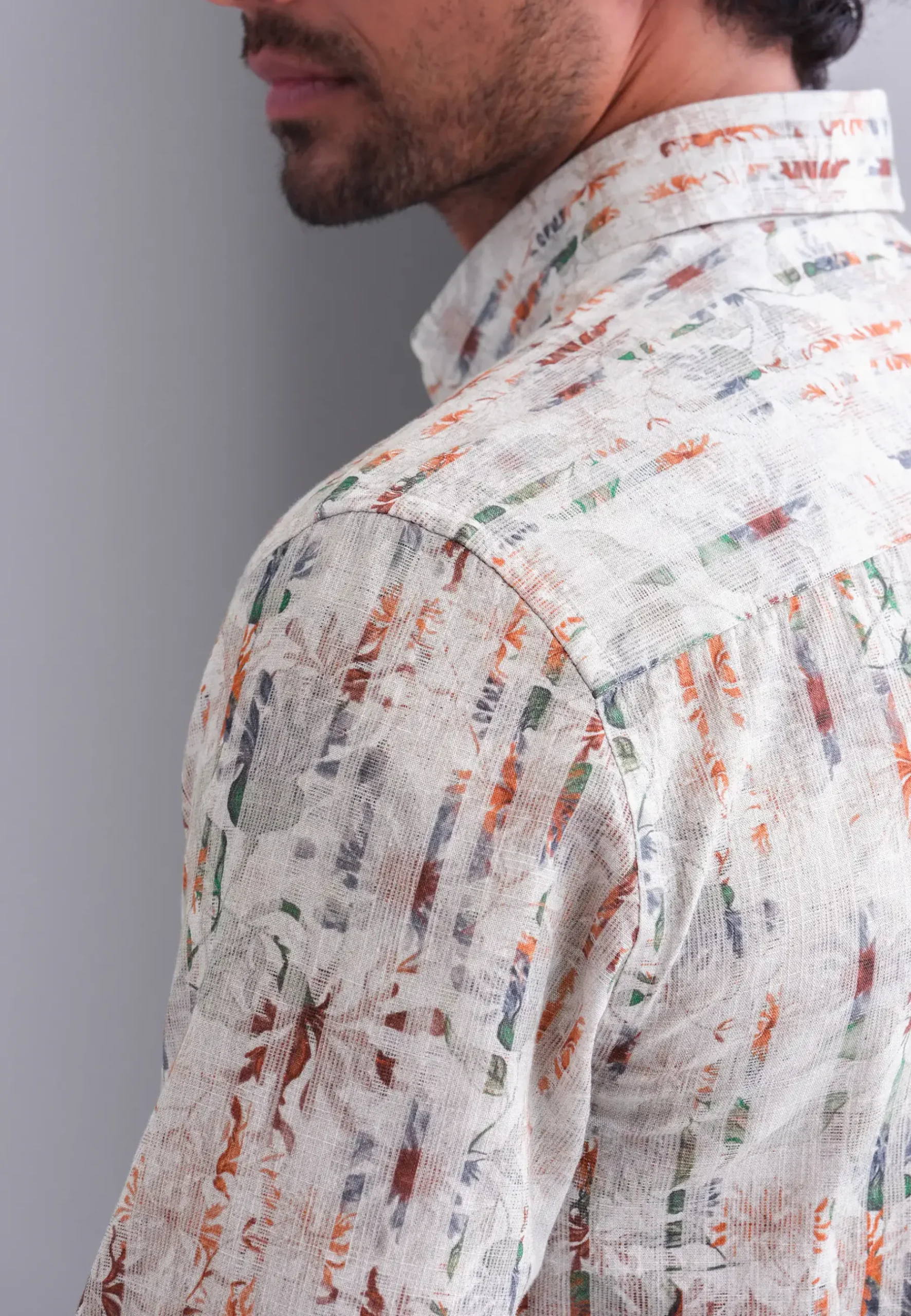 Hot Structuur overhemd van biologisch katoen Overhemden