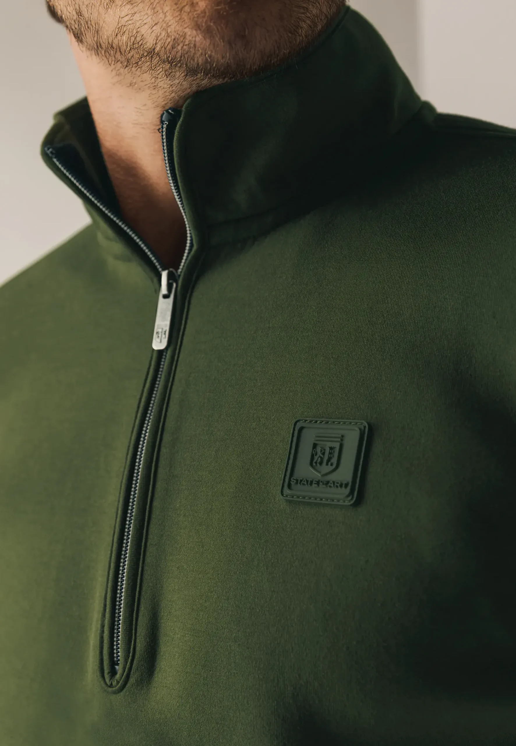 Clearance Sweatshirt met halve rits en fancy details Truien