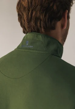 Clearance Sweatshirt met halve rits en fancy details Truien