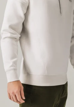 New Sweatshirt met halve rits en fancy details Truien