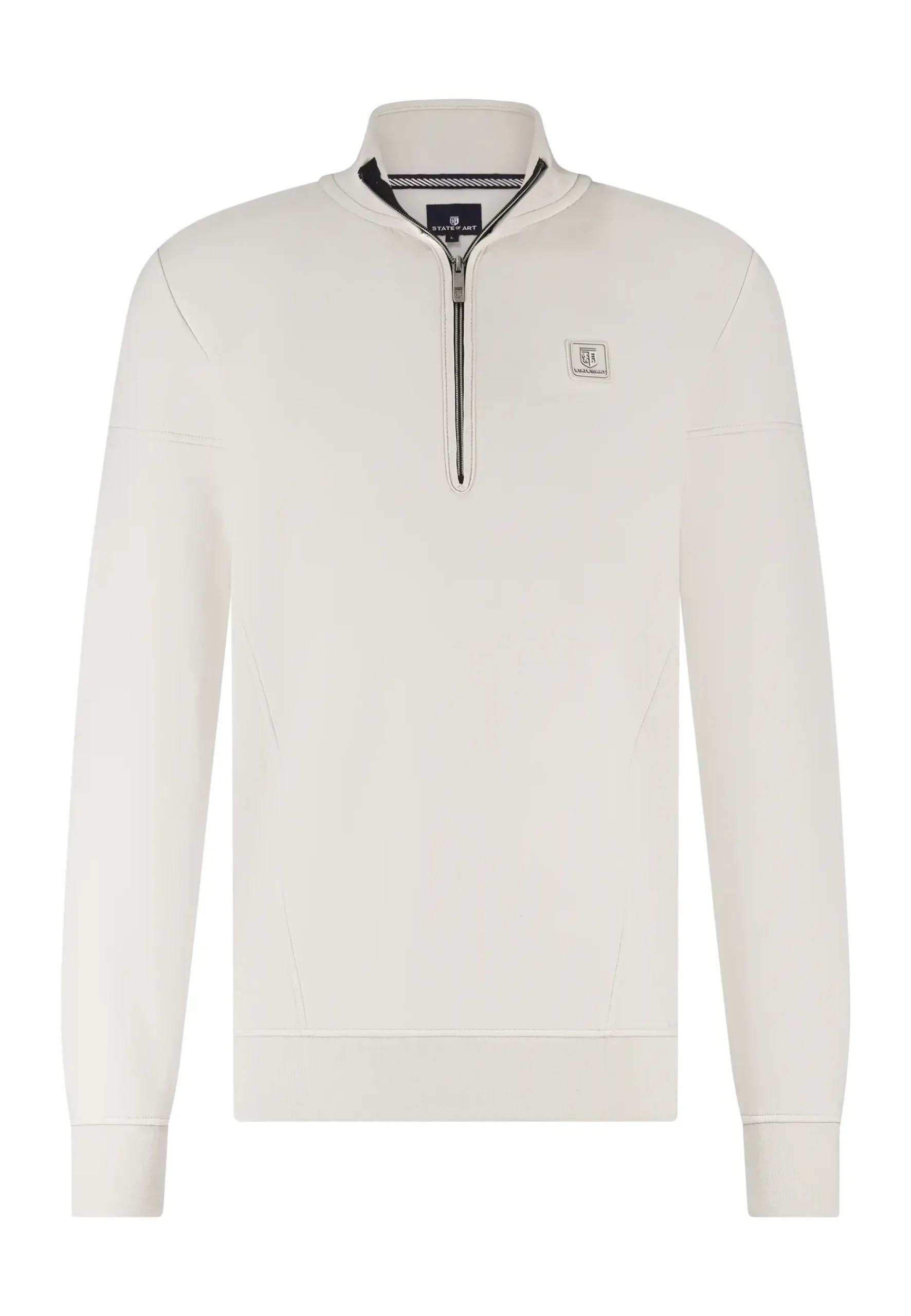 New Sweatshirt met halve rits en fancy details Truien