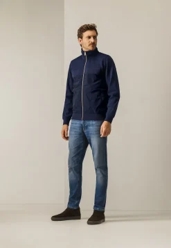 Online Sweatvest met nylon details Vesten