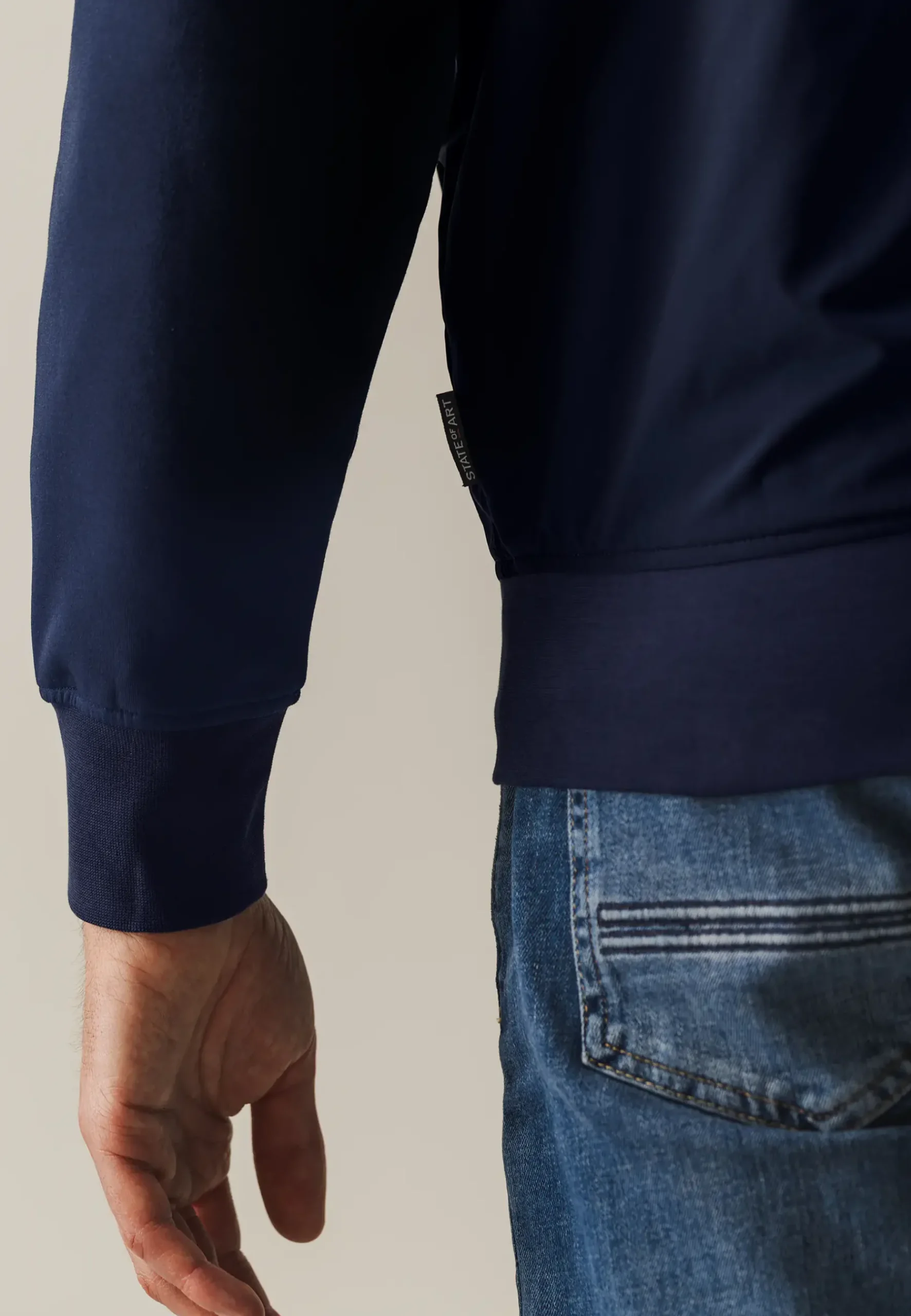 Online Sweatvest met nylon details Vesten