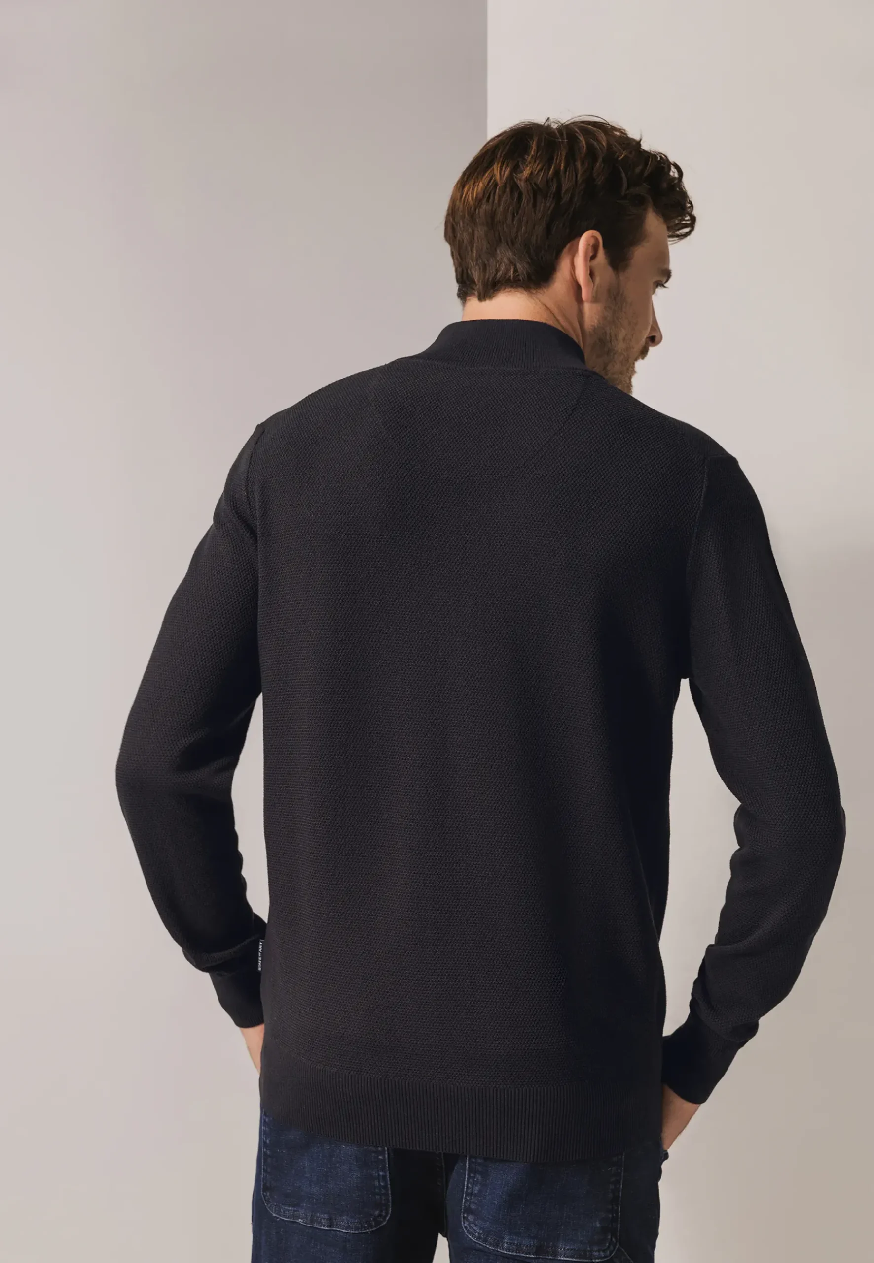 Discount Trui met rijstkorrelpatroon Truien