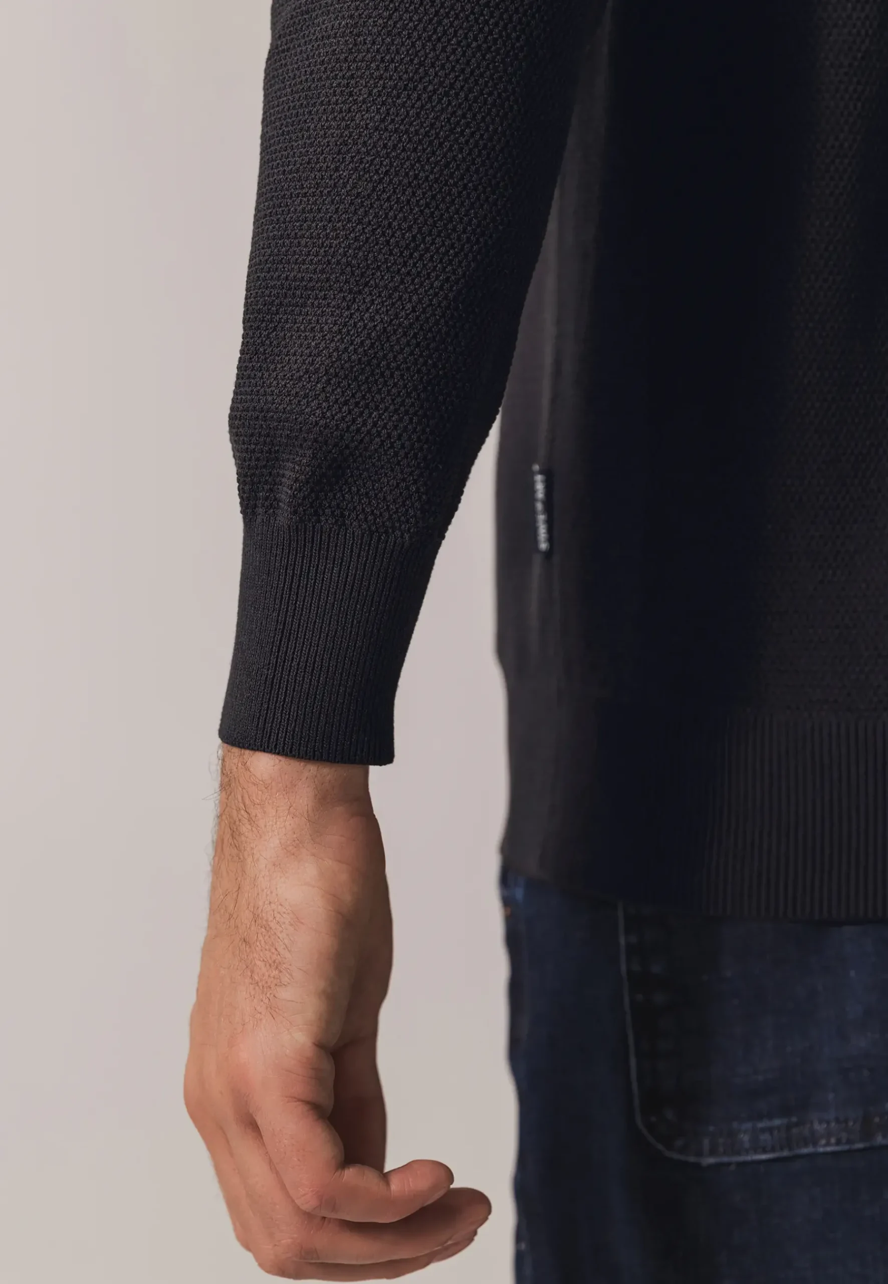 Discount Trui met rijstkorrelpatroon Truien