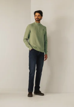 Outlet Trui met rijstkorrelpatroon Truien