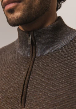 Online Trui van biologisch katoen met structuur Truien