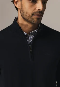 Online Trui van katoen met halve rits Truien