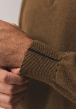 Sale Trui van katoen met halve rits Truien