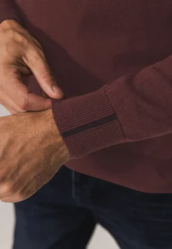 Discount Trui van katoen met halve rits Truien