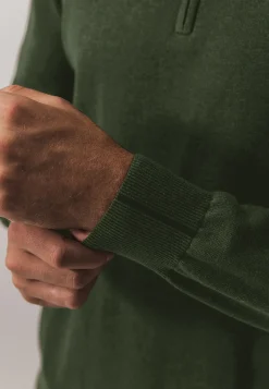 New Trui van katoen met halve rits Truien