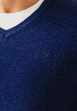 Online Trui van lamswol met V-hals Truien